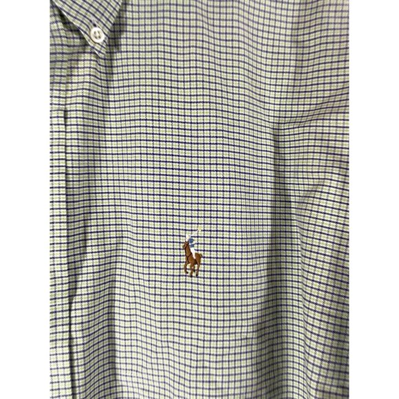 Ralph Lauren Blake Men's L Purple/Green Plaid Long Sleeve Button Down Shirt - Picture 3 of 5